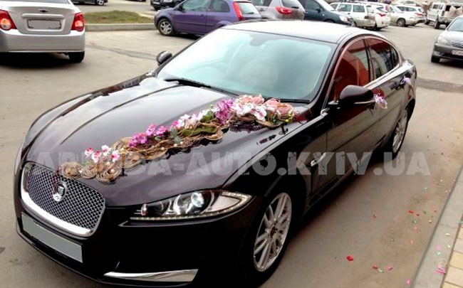 Аренда Jaguar XF на свадьбу Київ
