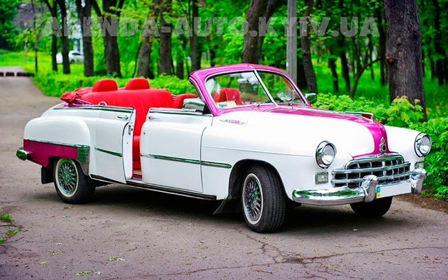 Аренда Зим Газ 12 1956 кабриолет на свадьбу Киев