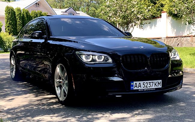 Аренда BMW 7 Long M-Paket на свадьбу Киев