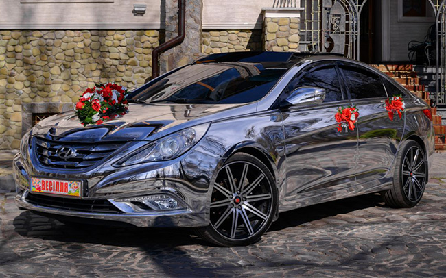 Аренда Hyundai Sonata YF Exclusive на свадьбу Киев